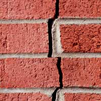 cracked brick