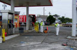 gas station cleanup